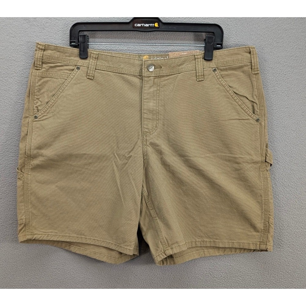 Carhartt Crawford Shorts Women's Sz 18 Khaki Original Fit Work Canvas Rugged NWT